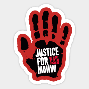 justise for mmiw No More Stolen Sisters Sticker